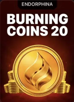 Carátula de Burning Coins 20 con una moneda de oro