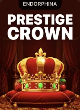Carátula de Prestige Crown con una corona sobre un cojín